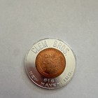 1955 Lincoln Wheat Cent Encased Coin Clem Bros Advertising Token New Haven In