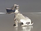 Silver Plated Novelty Art Deco Style Dog Vesta Atch Strike Case