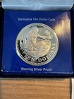 1980 Barbados Ten Dollar Sterling Silver Proof Coin New W  Certificate