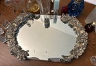 Vintage Perfume Bottles On Mirrored Vanity Tray