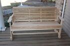 Garden Bench Outdoor Wooden Bench Cypress Unfinished Made In Usa Choose A Size