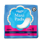 3 Pack Equate Maxi Pads  Super Protection  Unscented  48 Count  Leak Protection
