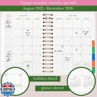 Kate Spade New York Daily Planner 2025-2026 Large Agenda August 2025-december