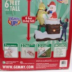 Gemmy Airblown Inflatable 6ft Reindeer Helping Santa Animated Light Up 2006