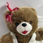 2017 Christmas Bear Snowflake Brown Teddy 13  Beige Jumper With Ornaments Dandee