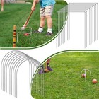 Set Of 10 Croquet Wickets For Croquet Metal Hoops With Galvanized And Plastic   