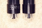 2  Tung Sol Usa  Vt-229  6sl7gt  Round Plates  Wartime  Matching Pair  2  6sl7gt