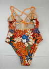 Cupshe Tropical Plunging Tummy Control One-piece Swimsuit Women s M Colorful Nwt