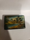 Used  Read  Fedoskino Hand-painted Russian Lacquer Box Church In Sun