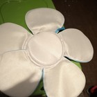 Blooming Bath Flower-shaped Baby Bath Mat Cushion Blue Brown White