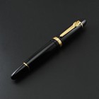 Promotion Jinhao 159 General Black Fountain Pen 2 Nibs Medium Fine Golden Clip