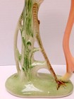Vintage Large Ceramic Pink Flamingo Figurine 11 1 4  Tall Mid Century