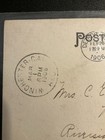 Lithograph Post Card With Black   White Picture Marsh Run  Belle Isle Mich 