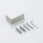 Brushed Nickel Towel Hook For Bathroom Square Modern Wall Mounted Robe Hook C   