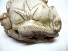 Netsuke Vintage Chinese Japanese Carved Stone Rabbits Sculpture 2 5  By 1 5 