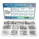 230pcs Cotter Pins Assortment Kit 304 Stainless Steel Split Pin 12 Sizes    