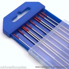 Tig Welding Tungsten Rod Electrodes 2 thoriated 1 16    X 7     red  Wt20  10pk