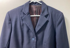 Navy Devon - Aire Size 18 English Hunt Show Coat Polyester   Wool