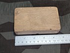 Vintage Wwii German Wooden Box Painted Lid  soldier   Woman Dancing  1940s 1930s