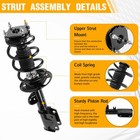 Pair Front Complete Struts Assembly Compatible With Ford Explorer 2011-2013