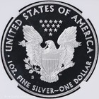 2017-s  1 Proof American Silver Eagle Ngc Pr 70 Uc   Fr Mercanti Signed