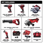 M18 18v Lithium-ion Cordless Combo Tool Kit 6-tool w two 3 0 Ah Batteries 1 Char