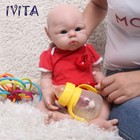 Ivita 19  Full Soft Silicone Reborn Baby Girl Doll Kids Gift Vivid Silicone Doll