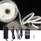 5m 24v Led Cob Strip Light Kit Cuttable Included Rf Remote   Power Supply