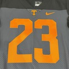 Tennessee Volunteers Team Issued Smokey Grey Game Jersey  23 Vols Football Gray