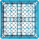 Carlisle Rg16-314 Opticlean 16-compartment Blue Glass Rack