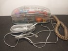 Vtg 1980s Retro Clear Neon Blue Phoneworks Novelty See Thru Telephone Landline