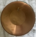 Vintage Turkish Hand-painted Etched Wall  Hanging Copper Plate
