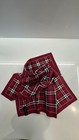Burberry London Vintage Large 58x58cm Red Check Cotton Handkerchief Scarf Japan