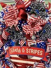 Stars And Stripes Patriotic Custom Handmade Wreath