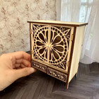 1 12 Scale Dollhouse Miniatures Furniture Unfinished Bohemia Vintage Cabinet