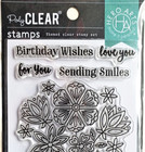 Flowers In Vase  Sentiments 4x6  Poly Clear Stamp Set By Hero Arts Cm595 New 