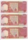 Lot Of 3  25000 Uncirculated Authentic Iraqi Dinar Currency  25k X 3   75000