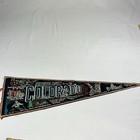 Vintage Colorado And Montana Travel Souvenir Pennants Black Set Of 2