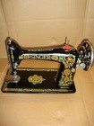 Antique Singer Sewing Machine Head Model 66  red Eye   Serviced  Collector