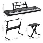     holiday Special     61 Key Electric Piano keyboard  usb  bench stool  stand 