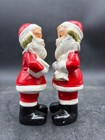 Rare Vintage Mcm Nikoniko Santa Salt   Pepper Shaker Set Japan Christmas 4 5   