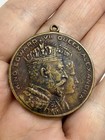Vintage King Edward Vii And Queen Alexandra Royal Coronation Medal 1902 Original
