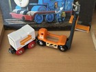 Authentic Brio World Wooden Train Forklift   Cargo Car  Thomas 
