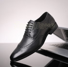 38-48 Sz Lace Up Brogue Wing Tip Carved Formal Dress Mens Business Wedding Shoes