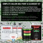 Saturn Gold Firemist Low Voc Urethane Basecoat Gallon Kit   European Clear Coat
