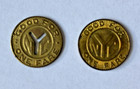 Small  y  Cutout    Not Cutout New York City  nyc  Subway Tokens 1953-1970