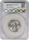1950 Washington Silver Quarter Ms67 Cacg