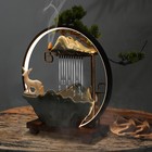 Desktop Water Fountain Indoor Waterfall W  Atomizer   Led Table Decor Fountain