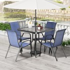 5 Piece Patio Dining Set  Outdoor Table And Chairs Set  For Garden Backyard