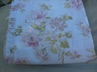 Annette Tatum House Inc Soliel Sky Aqua Rose Duvet  q  Rare 1 2  Folded Ruffle